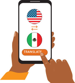 Translation app on Smartphone